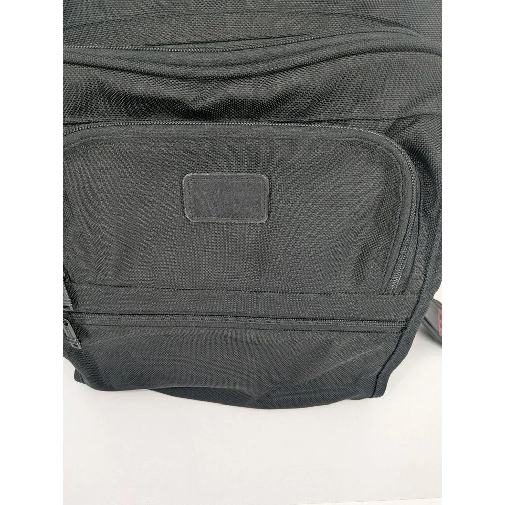 TUMI Ballistic Nylon Laptop Backpack Pockets Executive Travel Work Bag MBL Logo